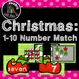 Christmas 1-10 Number Match Puzzle