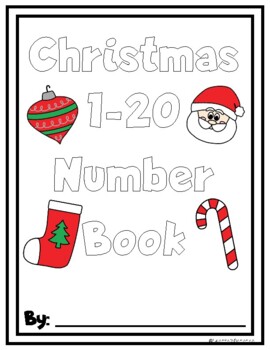 Preview of Christmas 1-20 Number Book