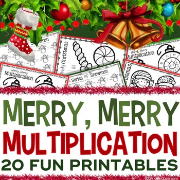 Preview of 3rd Grade Christmas Math & Christmas Multiplication Activities