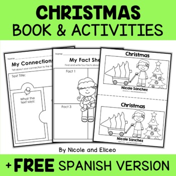 Preview of Christmas Activities and Mini Book + FREE Spanish