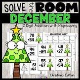 Christmas 2 Digit Addition with Regrouping