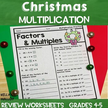 Christmas 2 Digit by 2 Digit Multiplication Worksheets | TPT