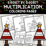 Christmas 2 digit by 2 digit Multiplication Coloring Pages