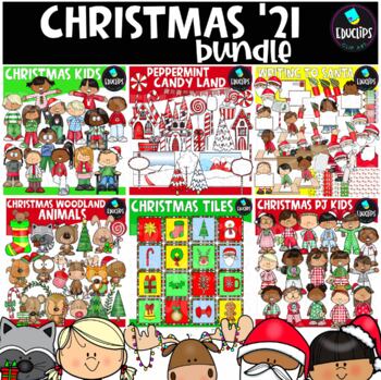 Preview of Christmas '21 Clip Art Bundle {Educlips Clipart}