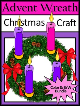 Christmas Craft Activities: Advent Wreath Christmas Activity Bundle ...