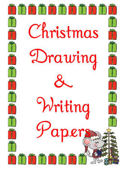 Preview of Christmas 24 Writing Drawing and Notes Papers