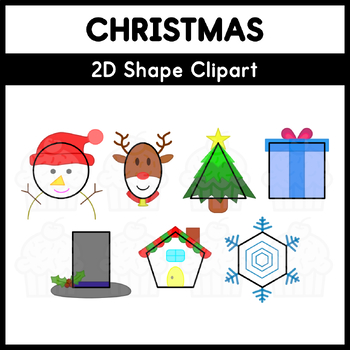 Preview of Christmas - 2D Shape Clipart