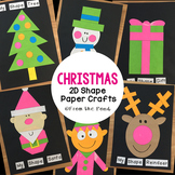 Christmas 2D Shape Paper Crafts Bundle