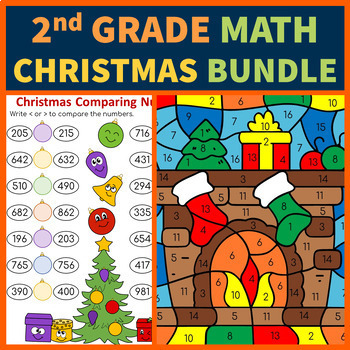 Preview of Christmas 2nd Grade Math | Bundle