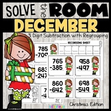 Christmas 3 Digit Subtraction with Regrouping