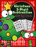 Christmas 3-Digit Subtraction with Regrouping Printables