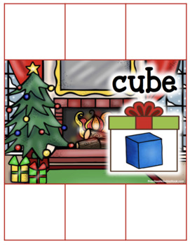 Christmas 3D Shapes Sorting (Geometric Solids) by Preschool Activities Nook
