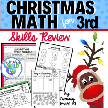 Christmas 3rd Grade Math Review by Primary World-123 | TPT