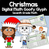 Christmas 7th Grade Math Goofy Glyph | Math Glyph | Math E