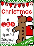 Christmas: A Dab of Speech and Language Freebie!