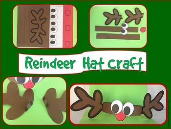 Christmas: {A So Sweet Craft Reindeer Hat} by Robin Sellers | TpT