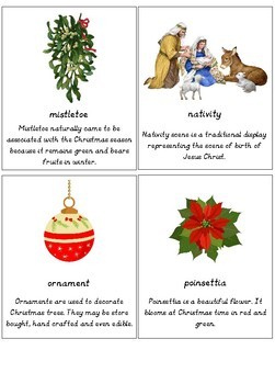Christmas A-Z Cards by I Believe in Montessori | TpT