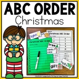 FREE Christmas ABC Order Center and Cut Paste Worksheet Vo