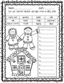 christmas abc order worksheetsset of 4 by amanda whitwam