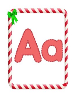 Preview of Christmas ABC, circle time wall, posters,
