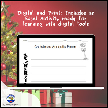 Christmas Acrostic Poem by HappyEdugator | Teachers Pay Teachers