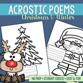 Christmas Acrostic Poems | Winter Acrostic Writing | Fun C