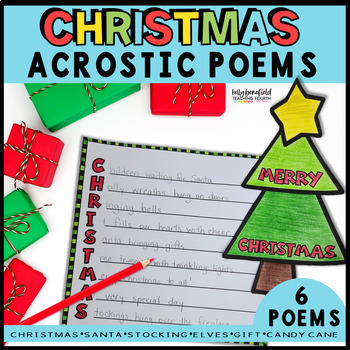 Christmas Acrostic Poems Writing Templates Holiday Poetry Activities