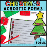 Christmas Acrostic Poems Writing Templates Holiday Poetry 