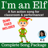 Elf Song and Dance Package - Holiday Program Song - Christ