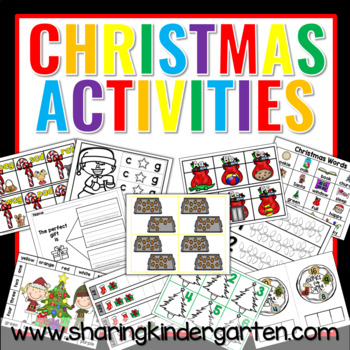 Christmas Activities by Sharing Kindergarten | TPT