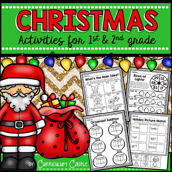 Preview of Christmas Activities {1st and 2nd grade}
