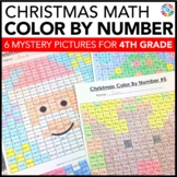 4th Grade Christmas Math Activities Worksheets Craft Color
