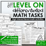 Christmas Activities 4th Grade Differentiated Math Tasks F