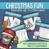 Christmas Activities | Christmas Writing Fun | Winter Colo