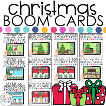 Preview of Christmas Activities Boom™ Cards BUNDLE: Distance Learning for Special Education