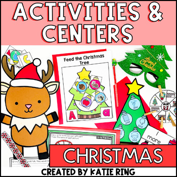 Preview of Christmas Activities & Centers - Holiday Math, Literacy, Writing & Crafts