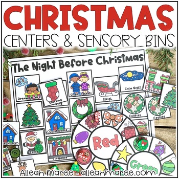 Preview of Christmas Activities, Centers, & Sensory Bins for Toddlers & Preschoolers