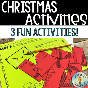 Preview of Christmas Activities | Christmas Escape Room Game | Graphing Activities & More!