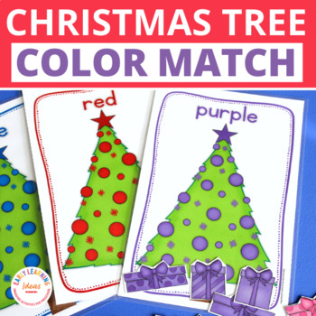 Preview of Christmas Activities | Christmas Tree Color Sorting | Color Match Activity