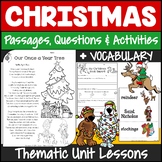 Christmas Activities/ 3rd, 4th, 5th Grades/Reading Comprehension