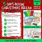 Christmas Activities & Countdown Gifts Fourth Grade | Prin