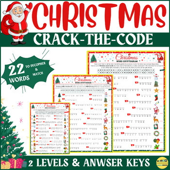 Christmas Activities Crack The Code Activity Worksheet | Cryptogram ...