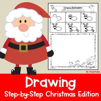 Santa Directed Drawing Worksheets Teaching Resources Tpt