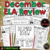 Christmas Activities ELAR REVIEW for 1st Grade No Prep Pri