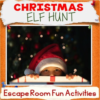 Preview of Christmas Fun Activities - Elf Scavenger Hunt Upper Elementary ELA Worksheets