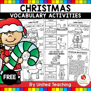 Preview of Christmas Activities | Writing Worksheets | December | No Prep | Morning Work