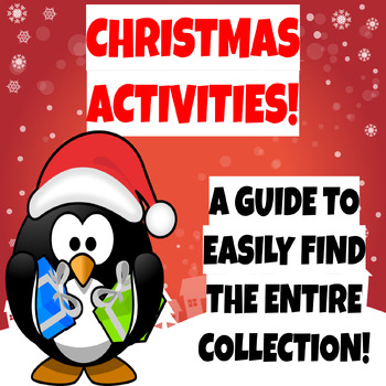 Preview of Christmas Activities For Math ELA Coloring Reading Digital Guide