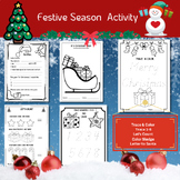 Christmas Activities For Maths, Writing, Reading & Coloring,