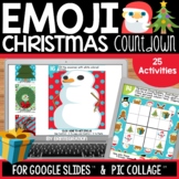 Christmas Activities | Google Slides | Emoji Countdown | D