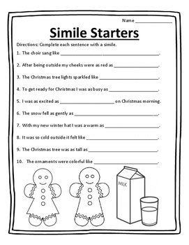 Christmas Grammar Worksheets Teachers Pay Teachers